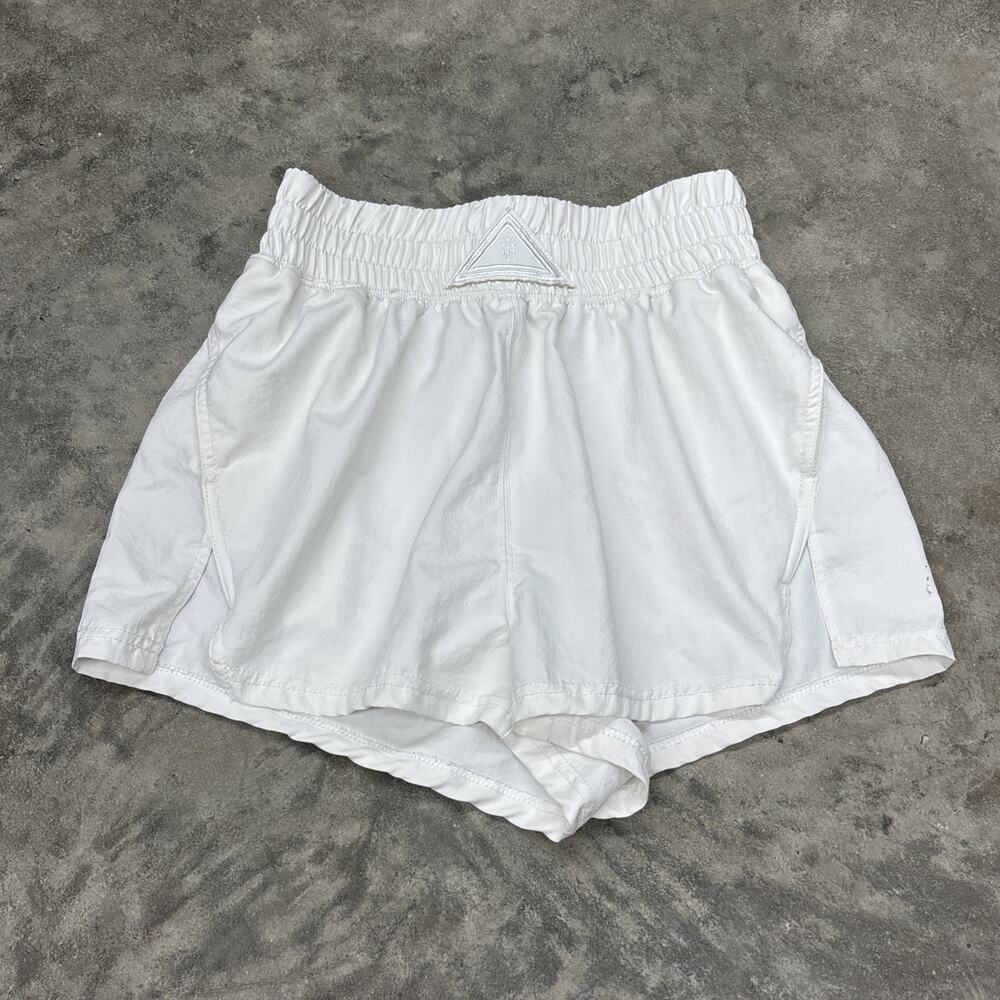 FP Movement by Free People White Next Round Athletic Running Shorts Flaws - Picture 2 of 14